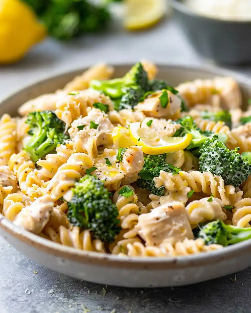 chicken broccoli pasta in one pot