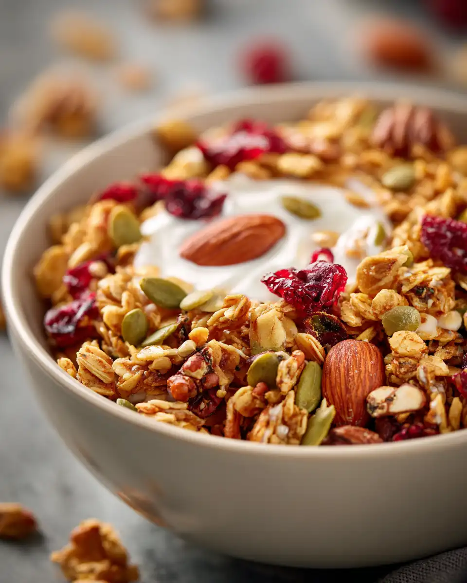 Healthy Homemade Breakfast Granola