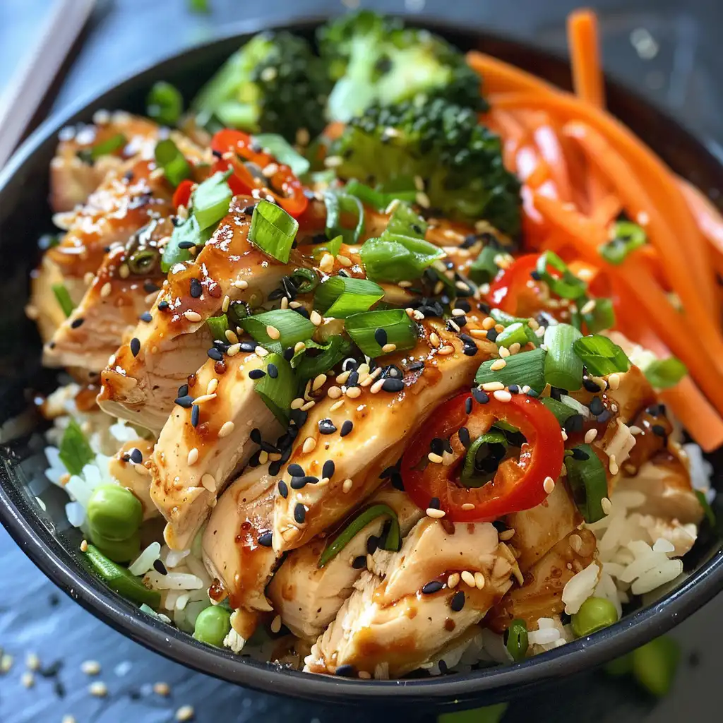 Easy Healthy Chicken Rice Bowl Recipe for Meal Prep