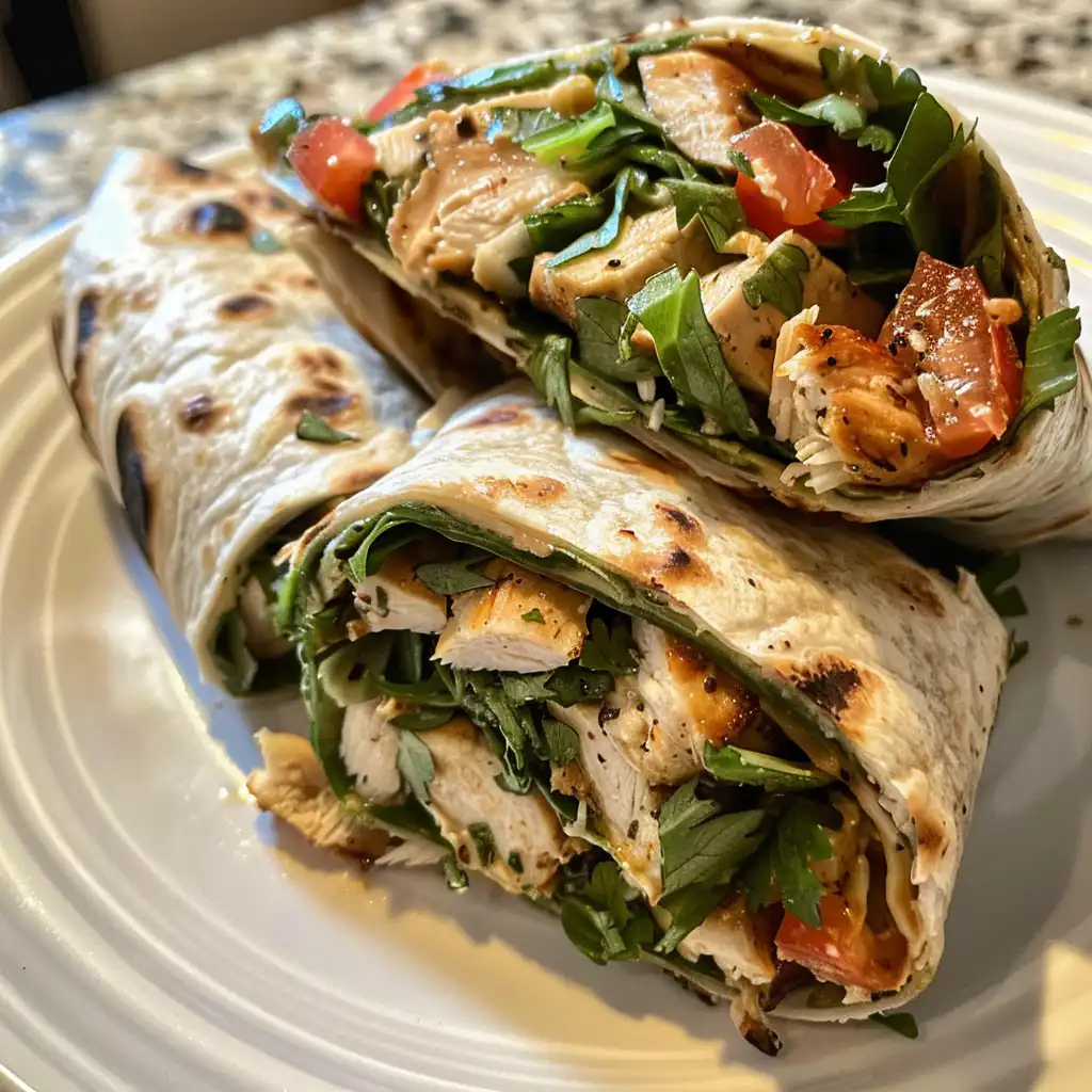 High-Protein Chicken Wrap Recipe for an Easy Lunch