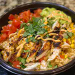 Cheesy Chicken Burrito Bowl (Easy Dinner)