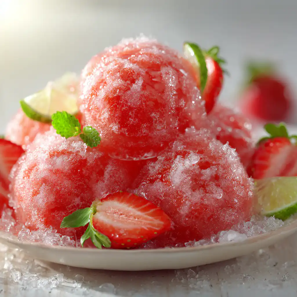 Watermelon Strawberry Sorbet (Summer Dessert)