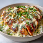 Creamy Garlic Chicken Rice Bowls (Easy Dinner)