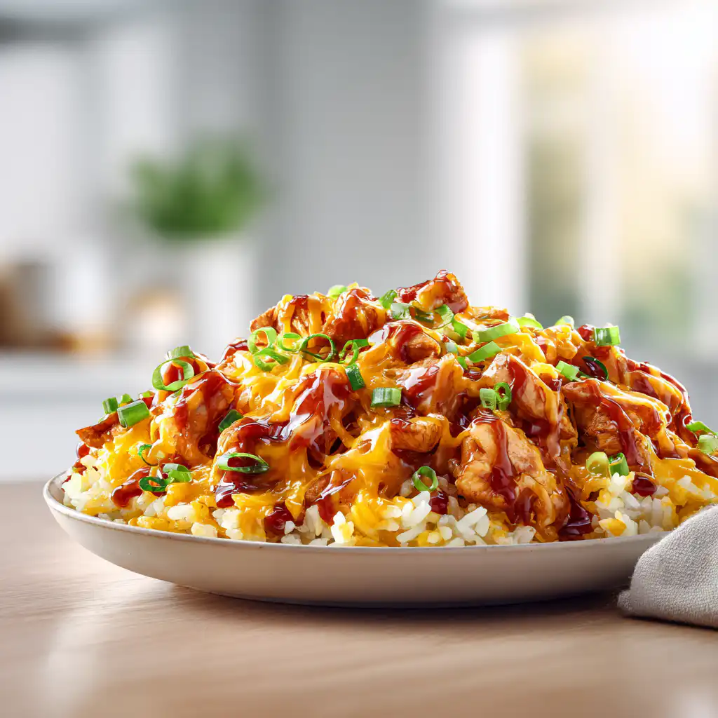 Honey BBQ Chicken Rice Skillet (Family Dinner)