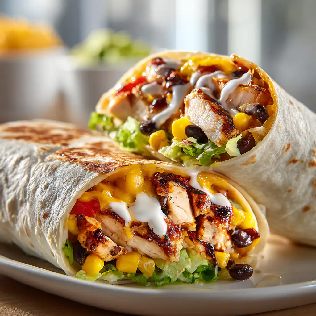 Southwest Chicken Wraps (Easy Lunch)