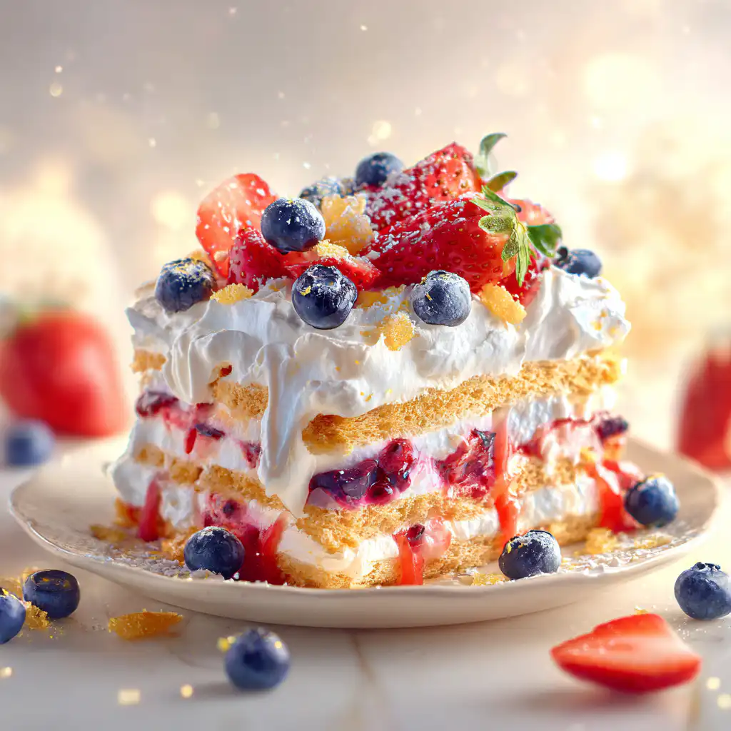 No Bake Lemon Berry Icebox Cake (Summer Dessert)