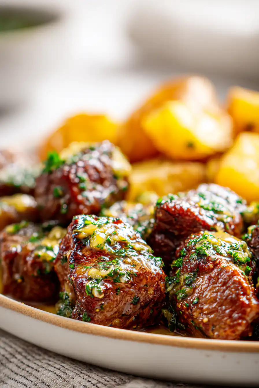 Garlic Butter Steak Bites and Potatoes (Skillet Dinner) 3 image 1777589825581