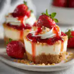 Strawberry Shortcake Cheesecake Cups (No Bake Dessert)