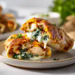 Crispy Air Fryer Chicken Mozzarella Wraps (20 Minute Dinner)