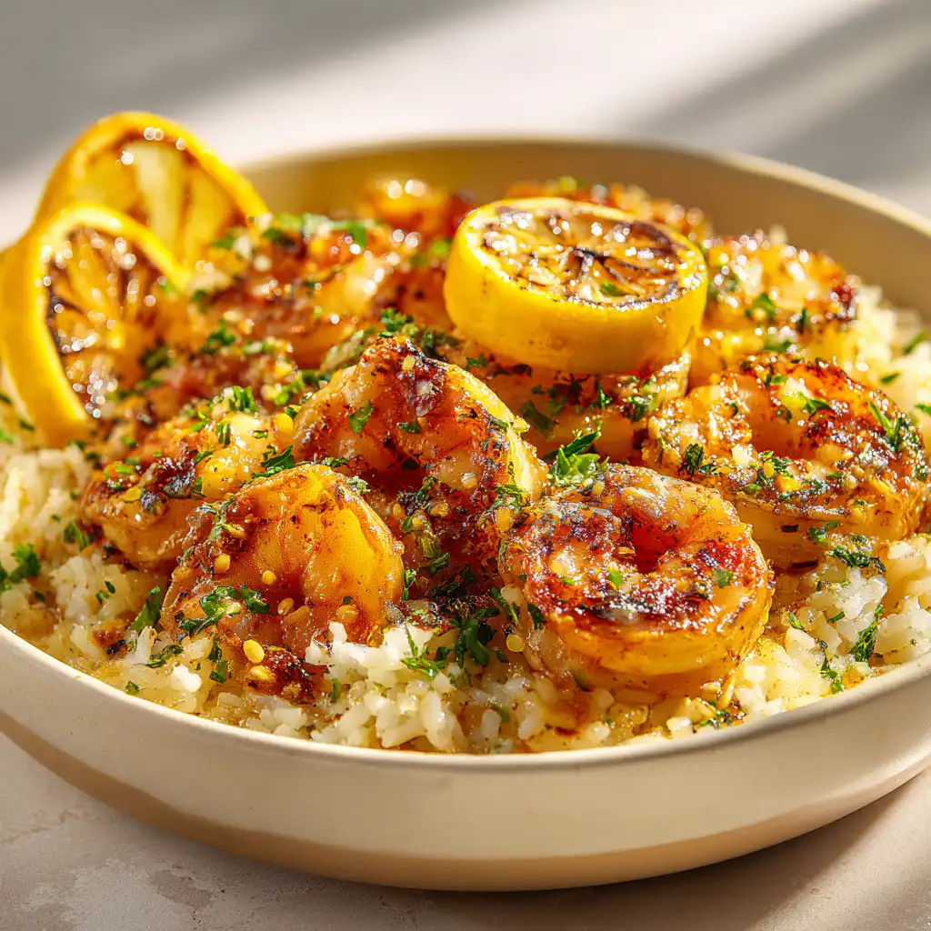 Garlic Butter Shrimp Rice Skillet (Quick Dinner)