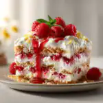 Raspberry Lemon Icebox Cake (No Bake Summer Dessert)