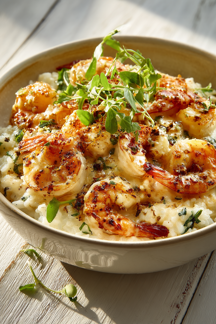 Summer Garlic Butter Shrimp Rice Bowls with Fresh Herbs 3 image 1777852865591