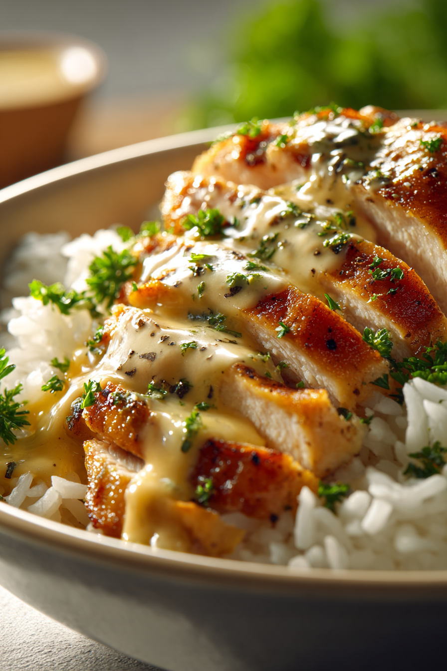 Easy Creamy Garlic Chicken Rice Bowls 3 image 1777928696656