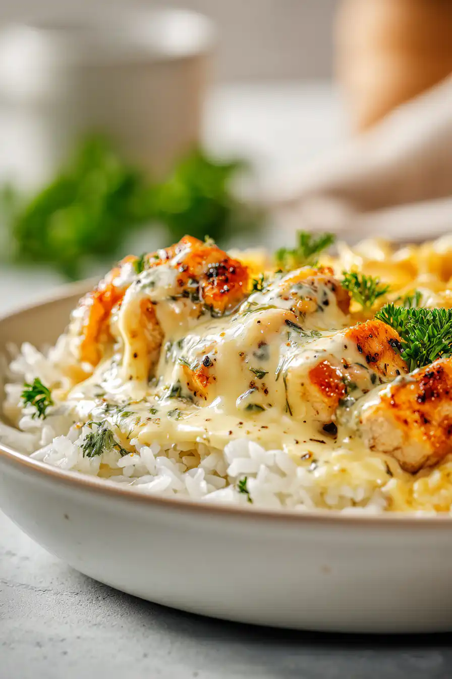 One Pot Creamy Garlic Chicken Rice Bowls 3 image 1778004740687
