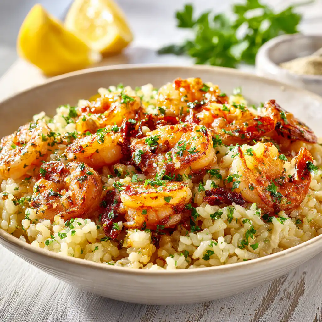 Garlic Butter Shrimp Rice Skillet 30 Minute Meal