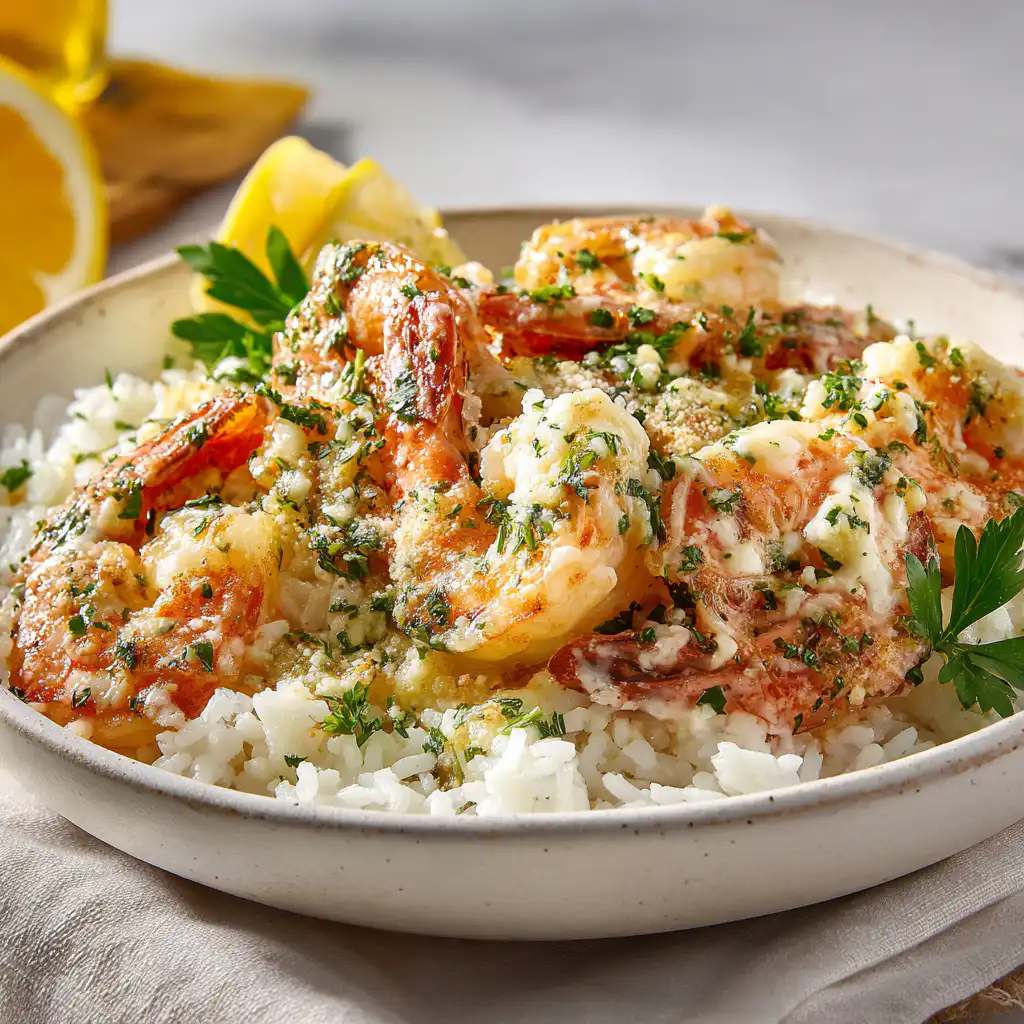 Easy Garlic Butter Shrimp Rice Bowls Dinner