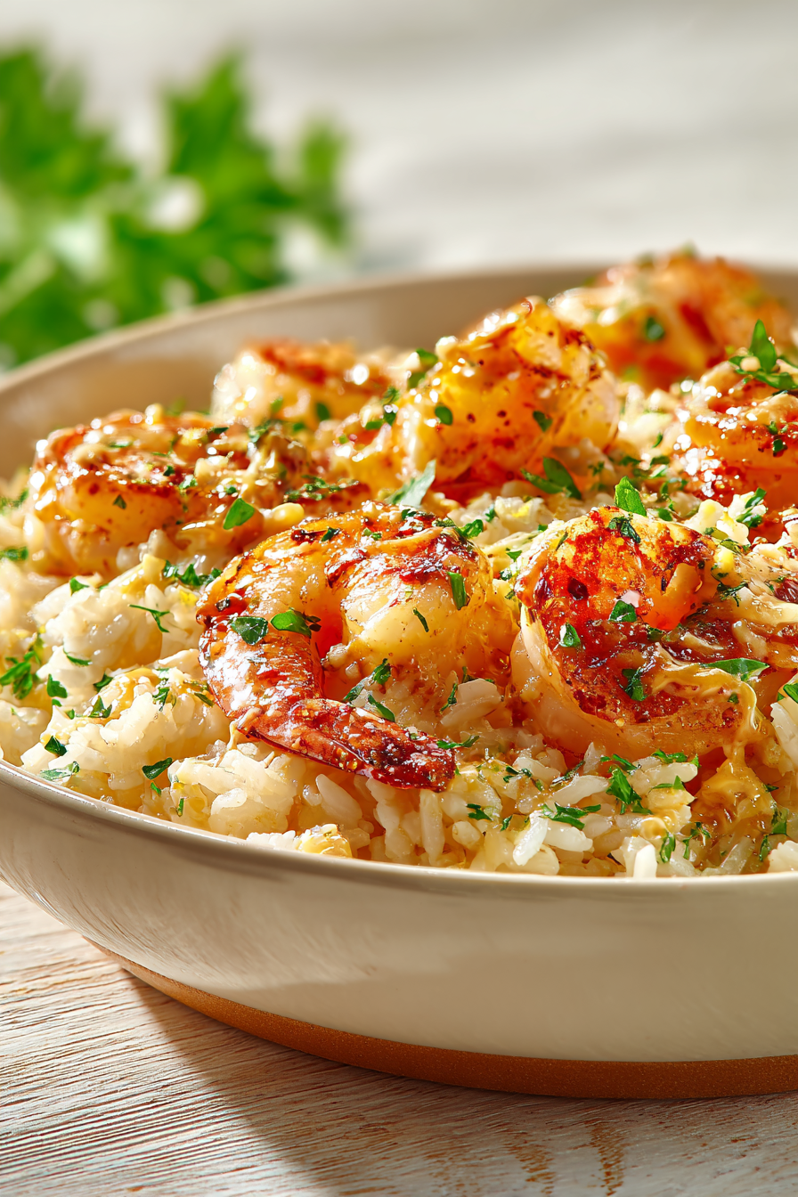 Summer Garlic Butter Shrimp Rice Skillet Dinner 3 image 1778005521409