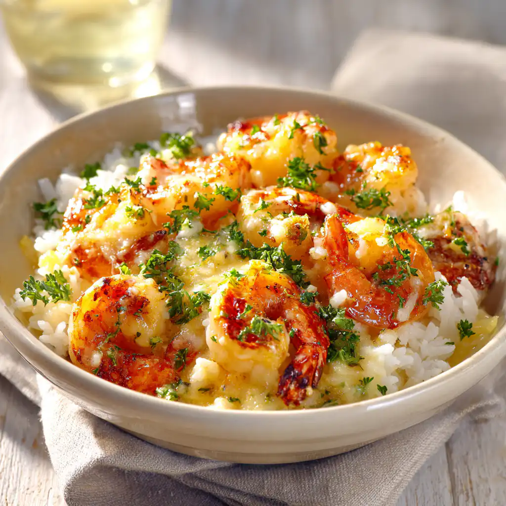 Garlic Butter Shrimp Rice Bowls Family Dinner