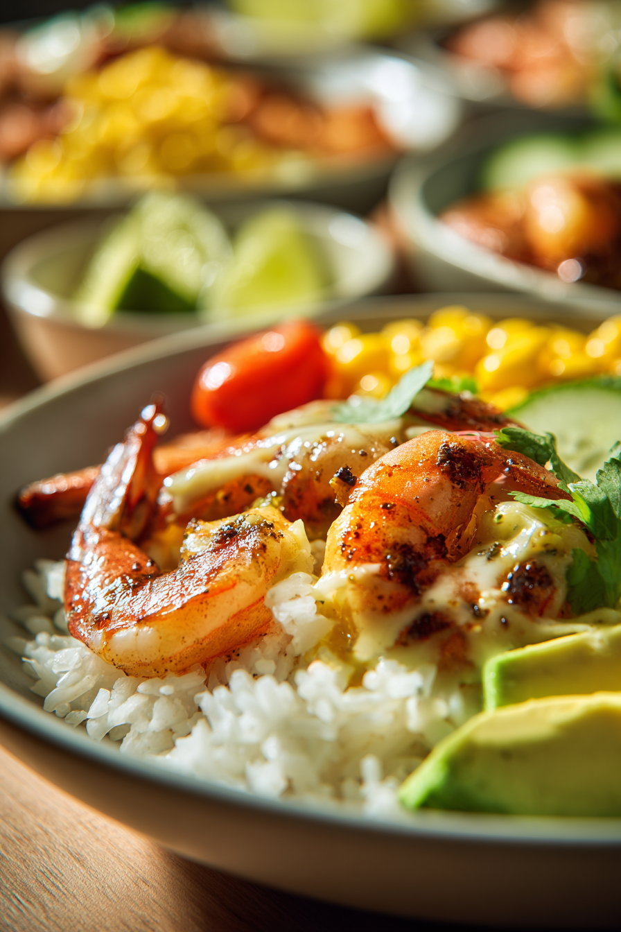 Summer Garlic Butter Shrimp Rice Bowls Easy Dinner 3 image 1778454445006