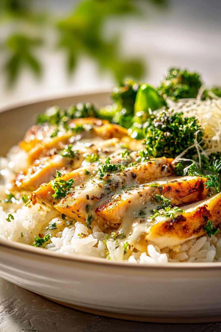 Creamy Garlic Chicken Rice Bowls Meal Prep Dinner 3 image 1779392935596