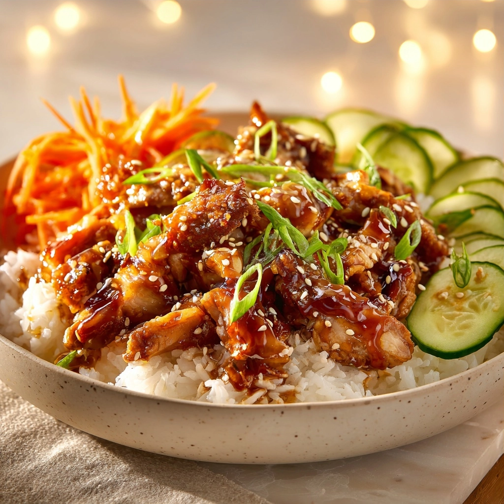 Better Than Takeout Sticky Soy Chicken Rice Bowls