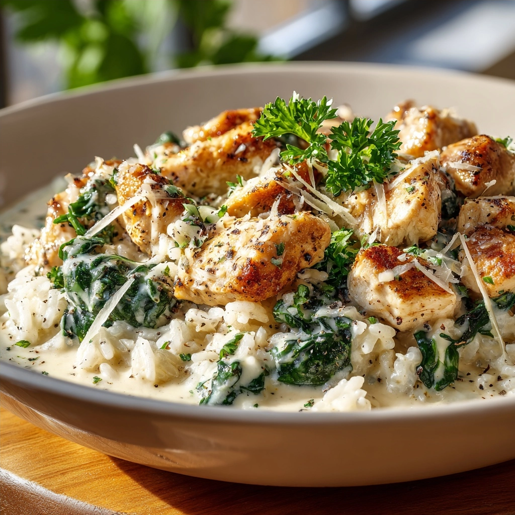 10 Creamy Garlic Rice Dinners: Easy One-Pan Chicken, Beef & Shrimp Bowls 8 Creamy Garlic Chicken Rice Skillet Quick Meal