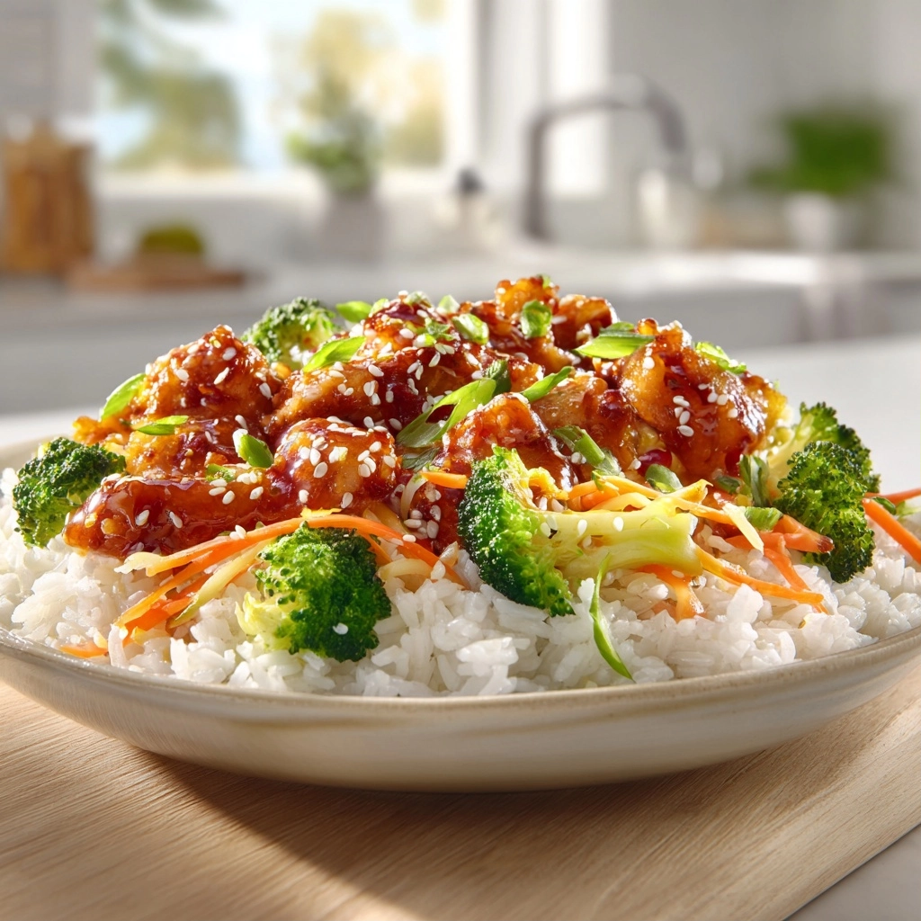 Better Than Takeout Honey Garlic Chicken Rice Bowls