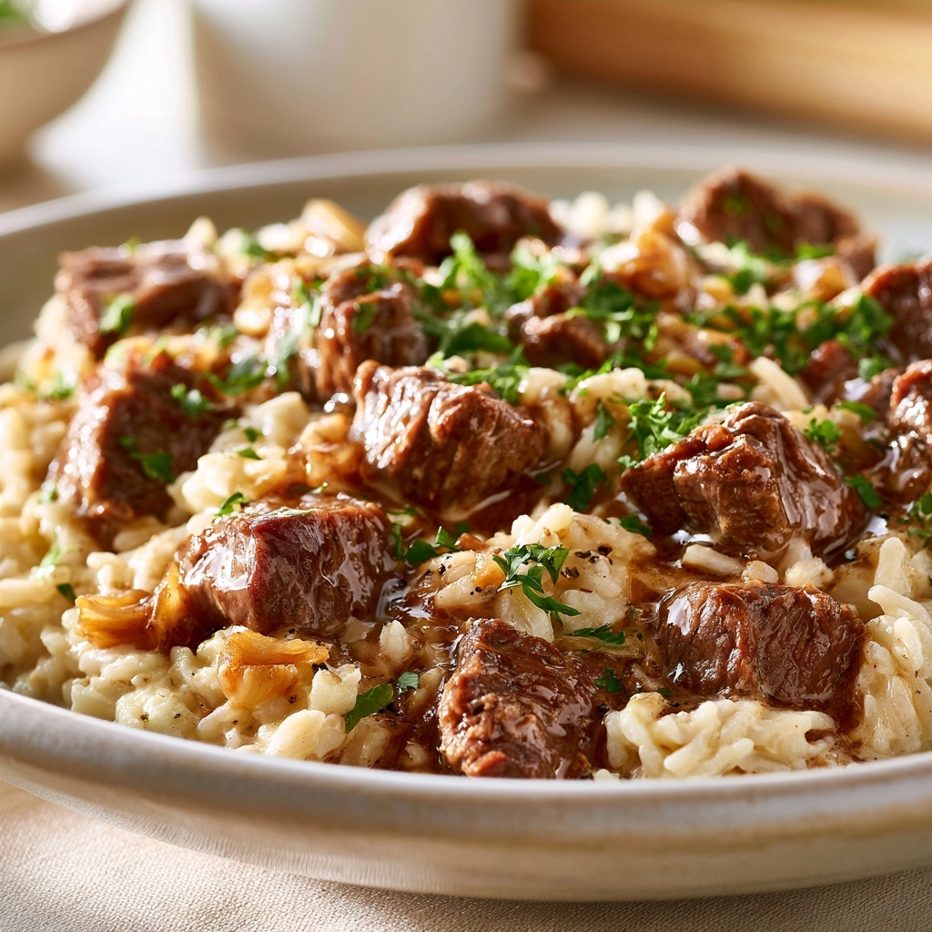 10 Creamy Garlic Rice Dinners: Easy One-Pan Chicken, Beef & Shrimp Bowls 10 One-Pot Creamy Garlic Beef and Rice
